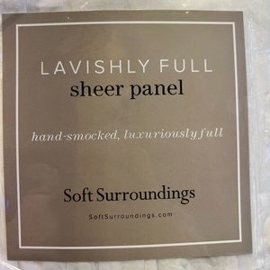 Soft Surroundings Lavishly Full Sheer Panel